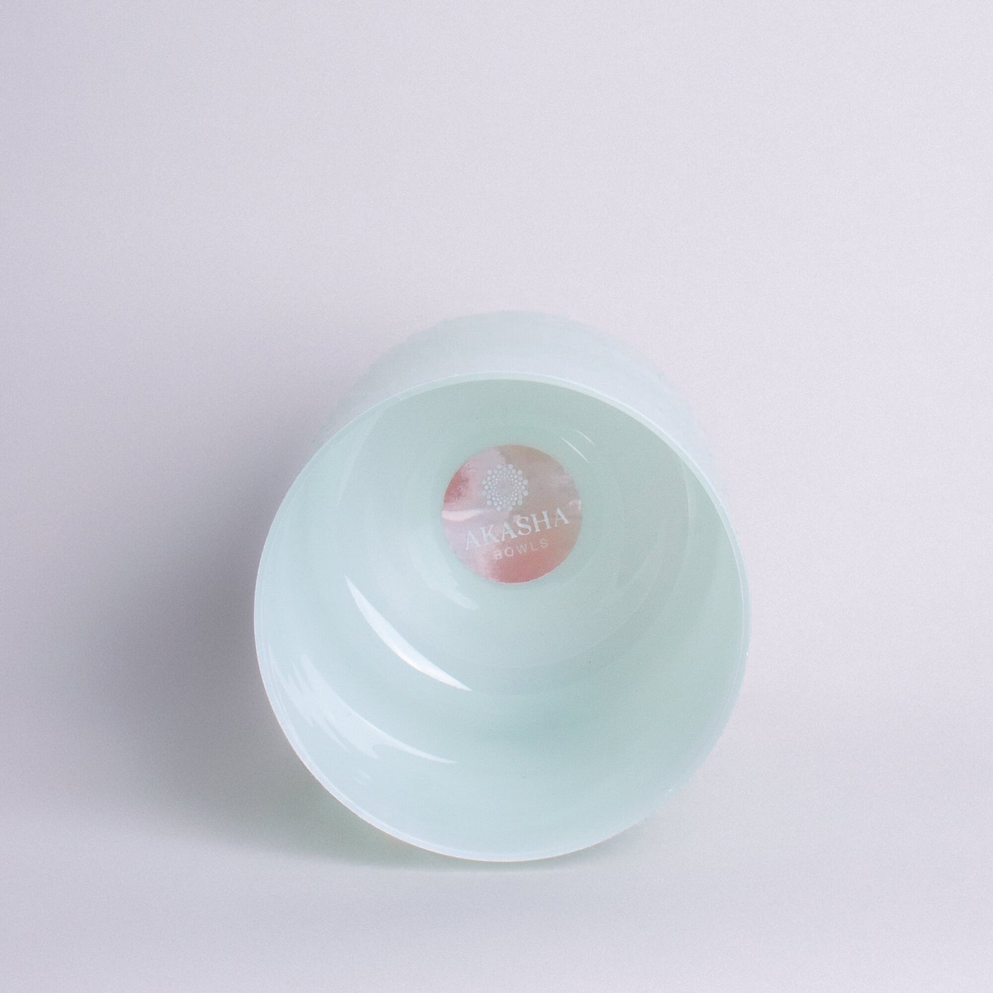 Kristallklangschale FROSCH KRAFTTIER Pastell 432 Hz - 15 cm | AkashaBowls®