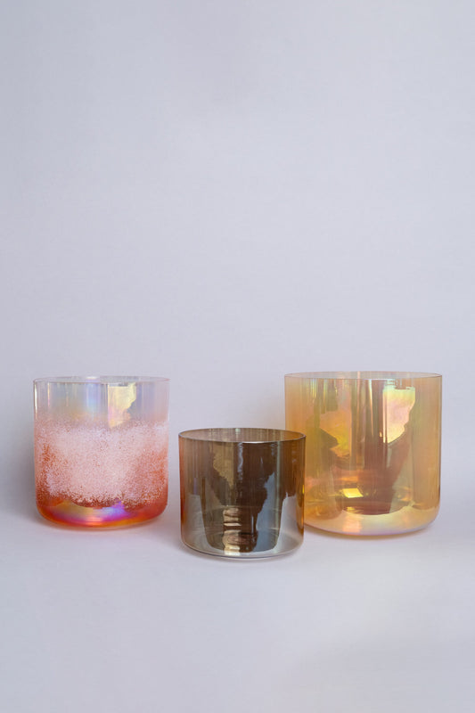 "Sunset Harmony" Klangschalen Set AkashaBowls® 432 Hz