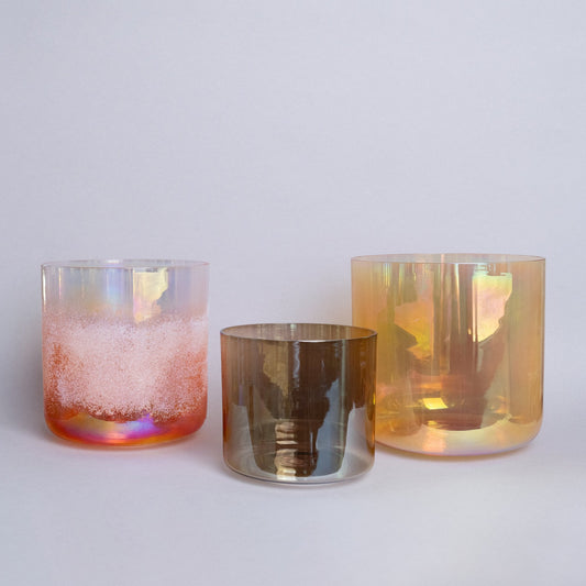 "Sunset Harmony" Klangschalen Set AkashaBowls® 432 Hz