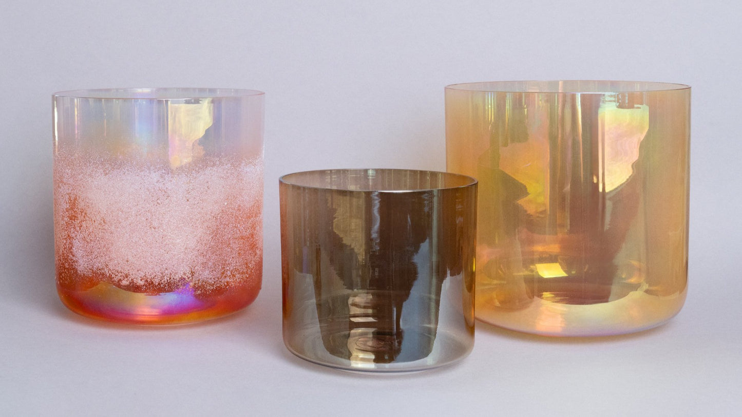"Sunset Harmony" Klangschalen Set AkashaBowls® 432 Hz