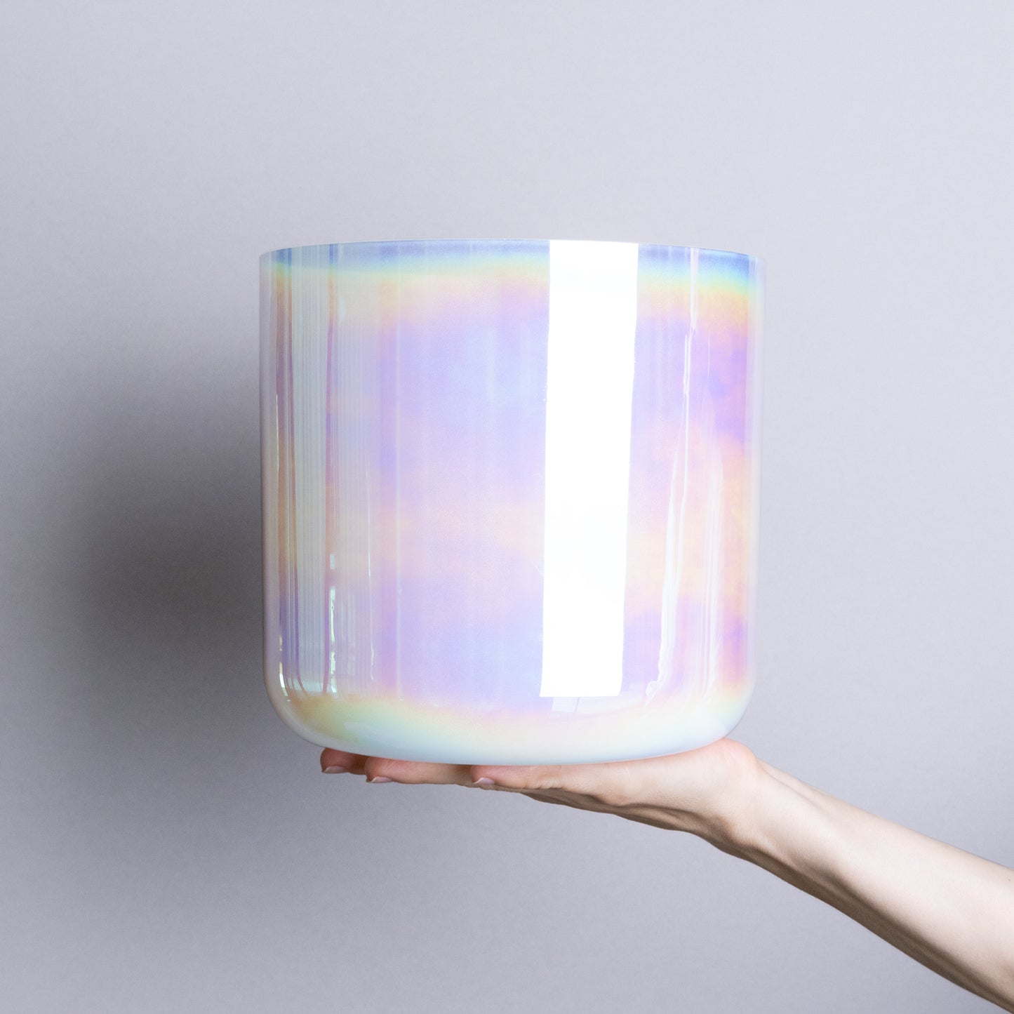 Kristallklangschale EULE KRAFTTIER 432 Hz - 20 cm | AkashaBowls®