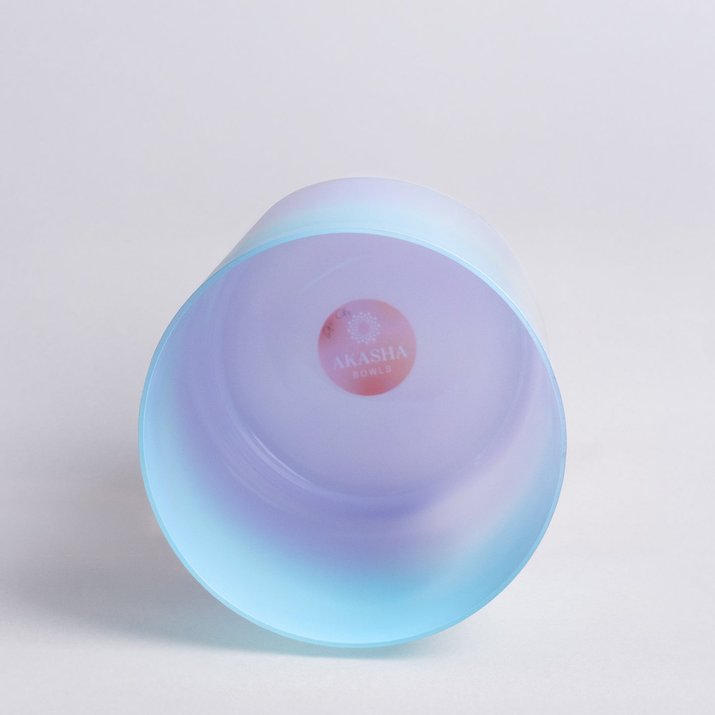 Kristallklangschale SCHMETTERLING KRAFTTIER Pastell 432 Hz - 17 cm | AkashaBowls®
