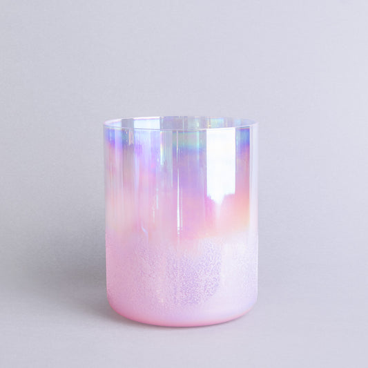 Kristallklangschale BIENE KRAFTTIER X ROSENQUARZ 432 Hz - 16,5 cm | AkashaBowls®