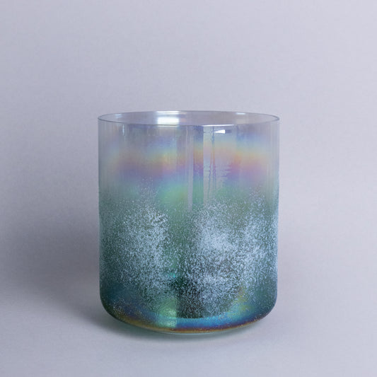 Kristallklangschale FROSCH KRAFTTIER X SMARAGD 432 Hz - 18 cm | AkashaBowls® kp