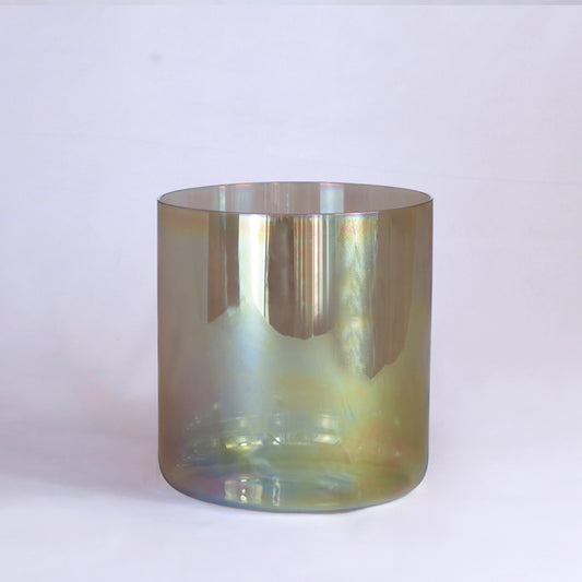 Crystal Singing Bowl PEACOCK SPIRIT ANIMAL 432 Hz - 17 cm | AkashaBowls®