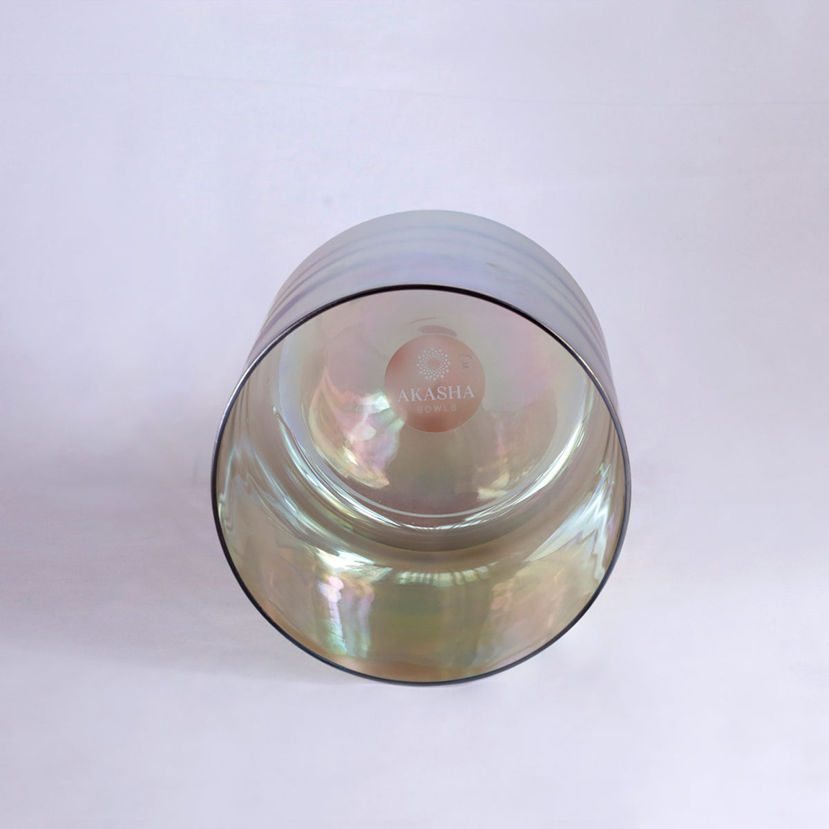 Crystal Singing Bowl PEACOCK SPIRIT ANIMAL 432 Hz - 17 cm | AkashaBowls®