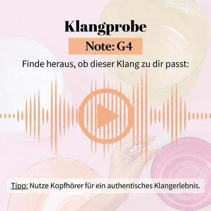 Kristallklangschale REH KRAFTTIER 432 Hz - 15 cm | AkashaBowls®